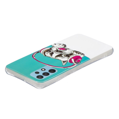 Samsung A32 Tracy šviečianti tamsoje nugarėlė Dog with Headset 4