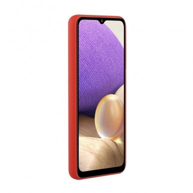 Samsung A32 Tracy raudona nugarėlė SOLID WITH CARD SLOT 3