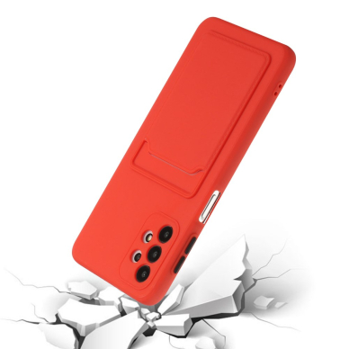 Samsung A32 Tracy raudona nugarėlė SOLID WITH CARD SLOT 4