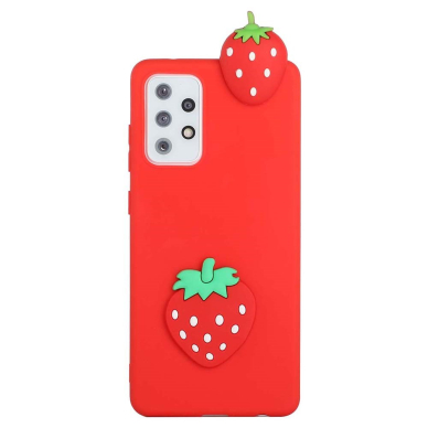Samsung A33 5G raudona nugarėlė Strawberry 4D 1
