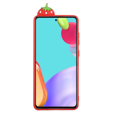 Samsung A33 5G raudona nugarėlė Strawberry 4D 2