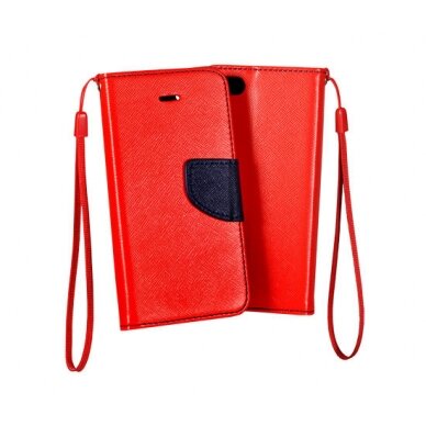 Samsung A33 5G raudonas Fancy Diary dėklas