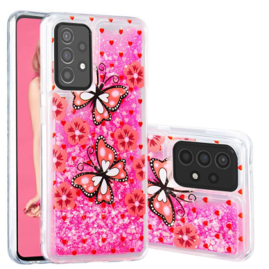 Samsung A33 5G Tracy Water Heart nugarėlė Pink Butterflies 2