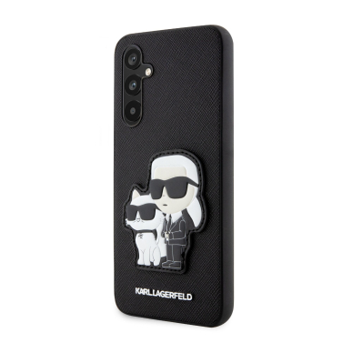 Samsung A34 5G black NFT Saffiano Karl and Choupette KARL LAGERFELD nugarėlė 7