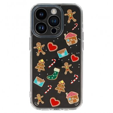 Samsung A34 5G clear Christmas nugarėlė Design 2 1