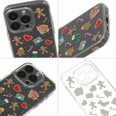 Samsung A34 5G clear Christmas nugarėlė Design 2 3