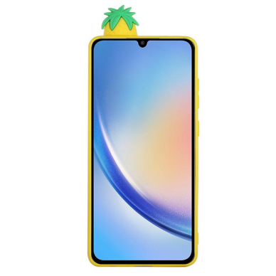 Samsung A34 5G geltona nugarėlė Pineapple 4D 2