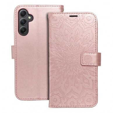 Samsung A34 5G MEZZO rausvas Mandala dėklas