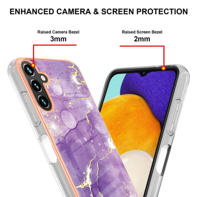 Samsung A34 5G Tracy nugarėlė MILKY WAY MARBLE Purple 3