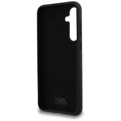 Samsung A35 5G black Liquid Silicone Karl&Choupette Metal Pin KARL LAGERFELD nugarėlė 6