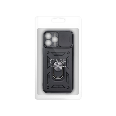 Samsung A35 5G black RING ARMOR WITH CAMSHIELD nugarėlė 11