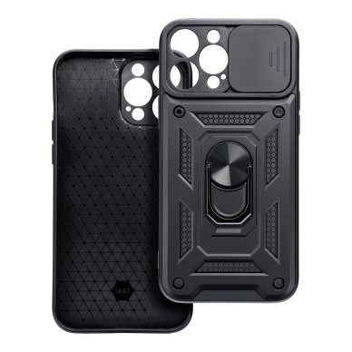 Samsung A35 5G black RING ARMOR WITH CAMSHIELD nugarėlė 3