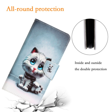 Samsung A35 5G Tracy fashion dėklas Cat with blue Eyes 4