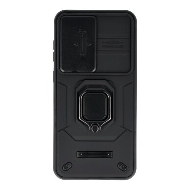 Samsung A36 5G black RING ARMOR WITH CAMSHIELD nugarėlė