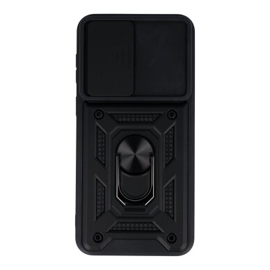 Samsung A37 5G black RING ARMOR WITH CAMSHIELD nugarėlė