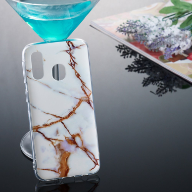 Samsung A40 Tracy nugarėlė White Marble 4