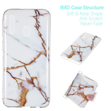 Samsung A40 Tracy nugarėlė White Marble
