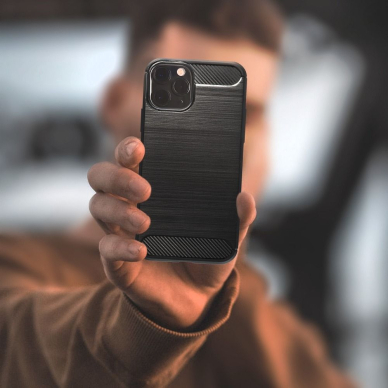 Samsung A41 juoda LYGCARBON nugarėlė 3