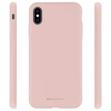 Samsung A41 pink sand MERCURY SILICONE nugarėlė 1