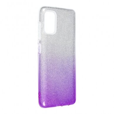 Samsung A41 violetinė GLITTER3 nugarėlė