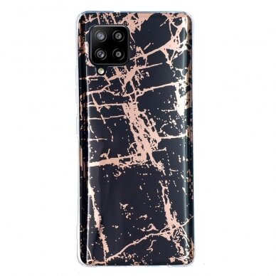 Samsung A42 5G Tracy nugarėlė Black&Gold Marble 2