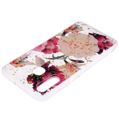 Samsung A50 Tracy clear glitter nugarėlė Pretty Flowers 3