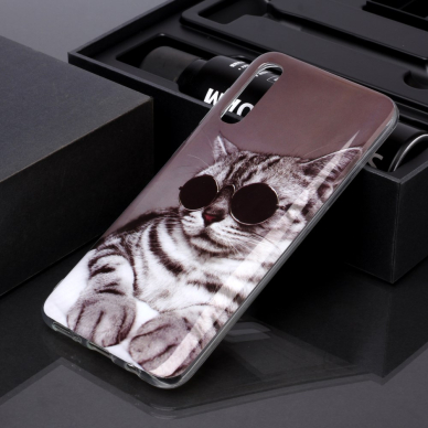 Samsung A50 Tracy nugarėlė Cat with Sunglasses 4