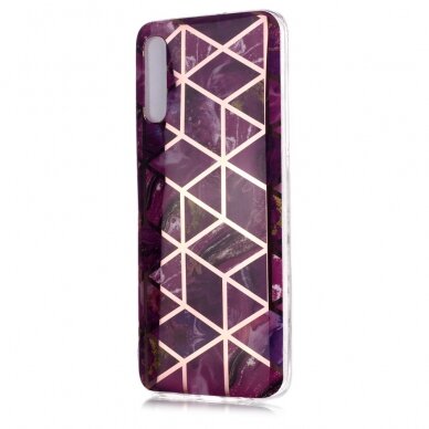 Samsung A50 Tracy nugarėlė Geometric purple marble 1