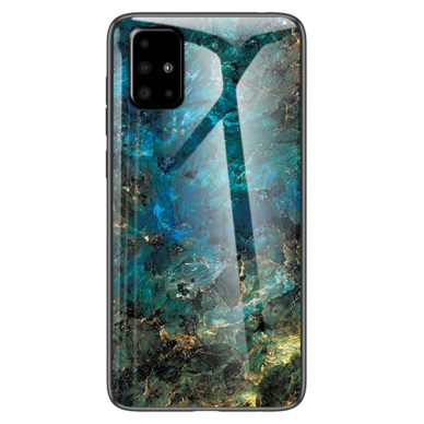 Samsung A51 Blue marble GLASS nugarėlė