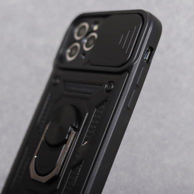 Samsung A51 juoda RING ARMOR WITH CAMSHIELD nugarėlė 9