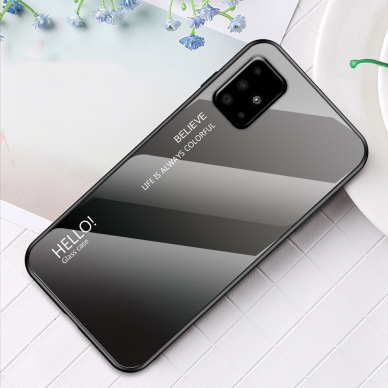 Samsung A51 pilka Tracy GLASS nugarėlė