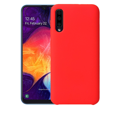 Samsung A51 raudona SILICONE nugarėlė