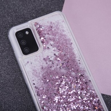 Samsung A51 pink WATER SPARKLE nugarėlė 6