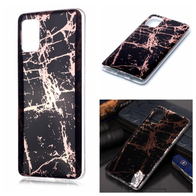 Samsung A51 Tracy nugarėlė Black&Gold Marble