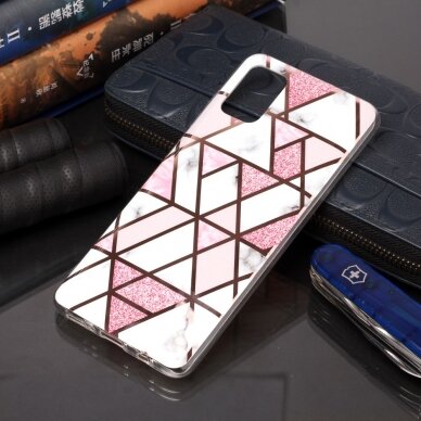 Samsung A51 Tracy nugarėlė Geometric rose marble 4