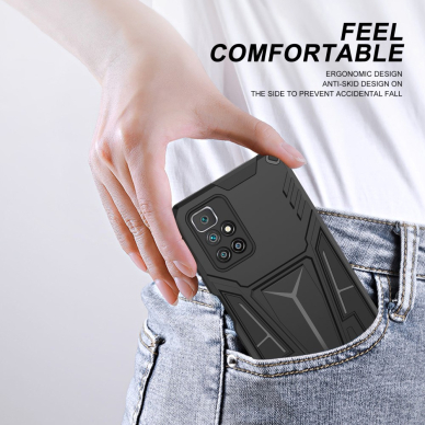 Xiaomi Redmi 10 juoda TRACY DEFENDER nugarėlė 6