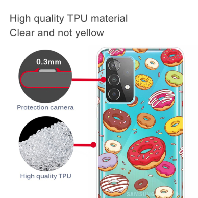 Samsung A52/A52 5G Tracy clear nugarėlė Donuts 2