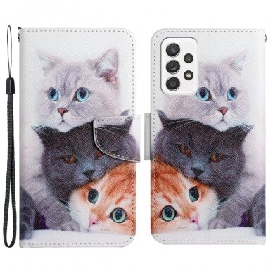 Samsung A52/A52 5G Tracy fashion dėklas Three Cats