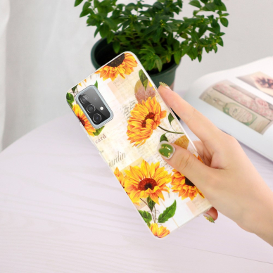 Samsung A52/A52 5G Tracy šviečianti tamsoje nugarėlė Sunflower 3