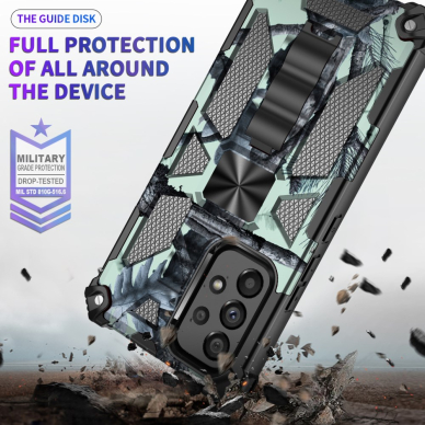 Samsung A53 5G juoda camouflage ARMOR METAL nugarėlė 3
