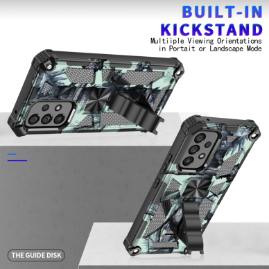 Samsung A53 5G juoda camouflage ARMOR METAL nugarėlė 4