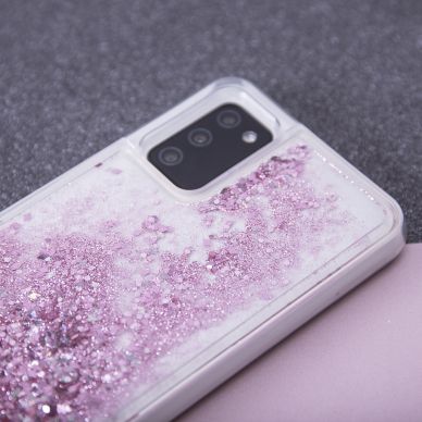 Samsung A53 5G rausva WATER SPARKLE nugarėlė 5