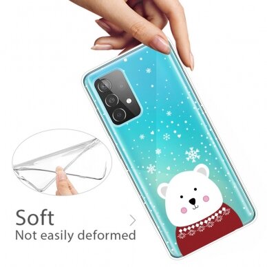 Samsung A53 5G Tracy clear nugarėlė Christmas Chubby Bear 1
