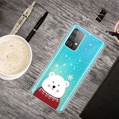 Samsung A53 5G Tracy clear nugarėlė Christmas Chubby Bear 2