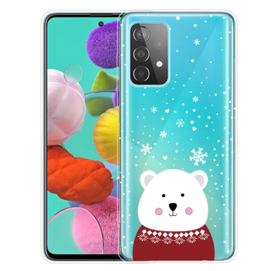 Samsung A53 5G Tracy clear nugarėlė Christmas Chubby Bear