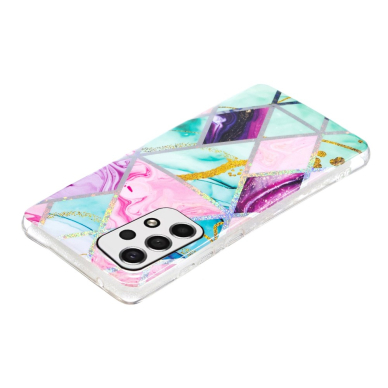 Samsung A53 5G Tracy nugarėlė Geometric cosmos Green/Pink 1