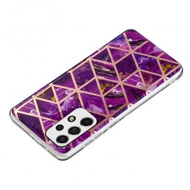 Samsung A53 5G Tracy nugarėlė Geometric marble purple 1
