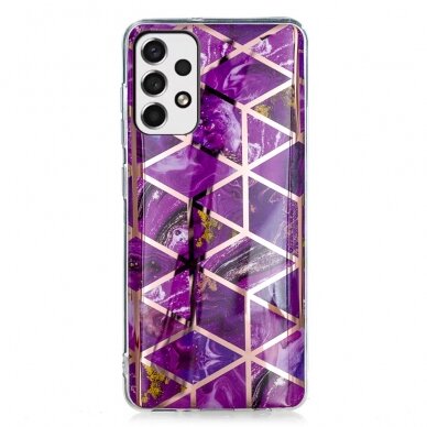 Samsung A53 5G Tracy nugarėlė Geometric marble purple