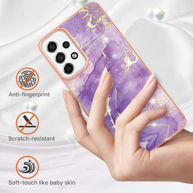 Samsung A53 5G Tracy nugarėlė MILKY WAY MARBLE Purple 1