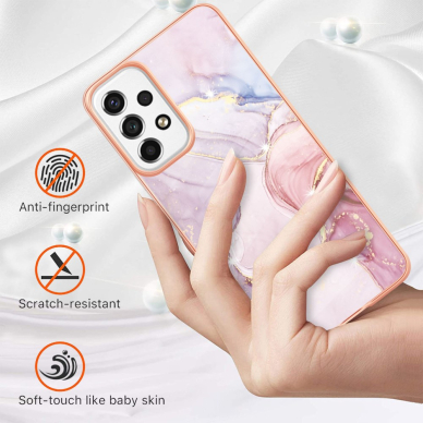 Samsung A53 5G Tracy nugarėlė MILKY WAY MARBLE Rose 1
